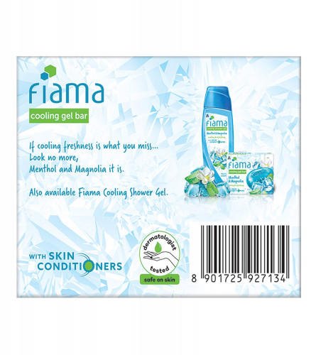 Fiama Cooling Gel Bar Menthol & Magnolia, With Skin Conditioners, 125g Soap (Pack Of 3)Free shipping
