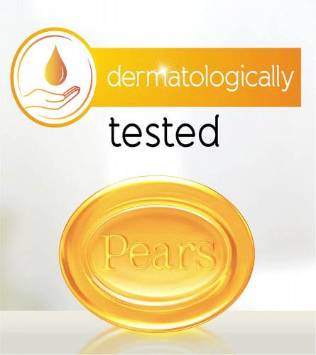 Pears Pure & Gentle Moisturising Bathing Bar Soap with Glycerine For Golden Glow 125g (Pack of 8)