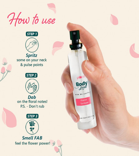 Plum BodyLovin' Feelin' So Rose Eau De Perfume 15 ml (Pack of 2)