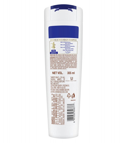 Clinic Plus Strong & Extra Thick Shampoo With Milk Protein And Almond Oil  355ml , Free shipping