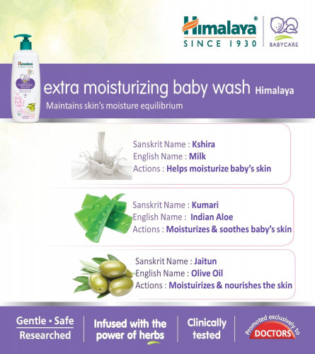 Himalaya Extra Moisturizing Baby Wash, 400 Ml
