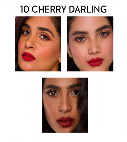 SUGAR Cosmetics Matte As Hell Crayon Lipstick Cherry Red