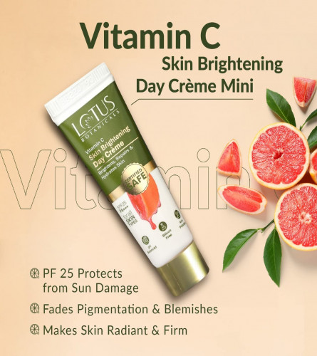 Lotus BotanicalsLightweight Skin Brightening Day Cream with Vitamin C, SPF 25  forAll Skin Types 7g