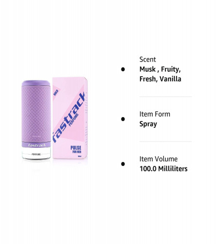 Fastrack Perfume Vanilla Women Pulse 100 ml (Fs)