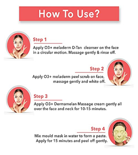 O3+ D-TAN Facial Kit for TAN Removal & Brightness