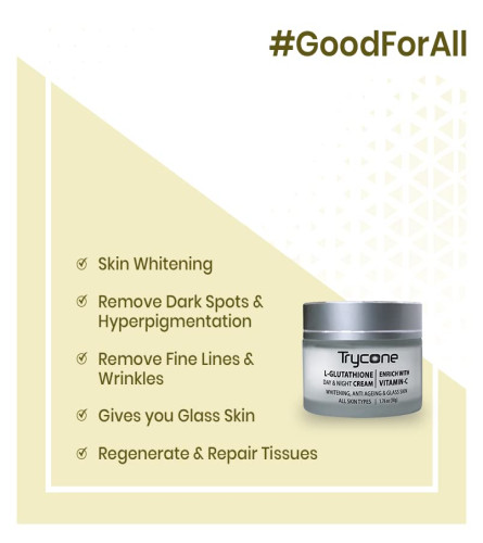 Trycone L- Glutathione and Vitamin C Face Cream  50 gm