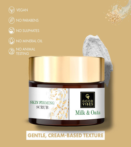 Good Vibes Milk & Oats Skin Firming Face Scrub