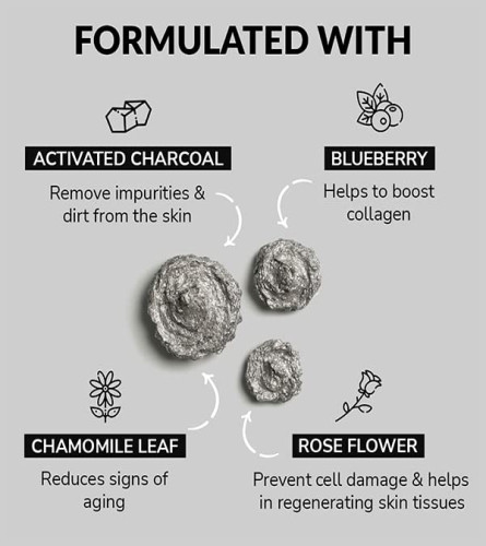 MIRABELLE COSMETICS KOREA Activated Charcoal Foam Face wash For Deep cleansing