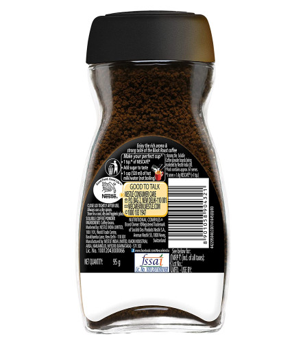 Nescafé Classic Black Roast Instant Coffee, Rich & Dark - 95g /100 g Dawn Jar | Coffee Powder,