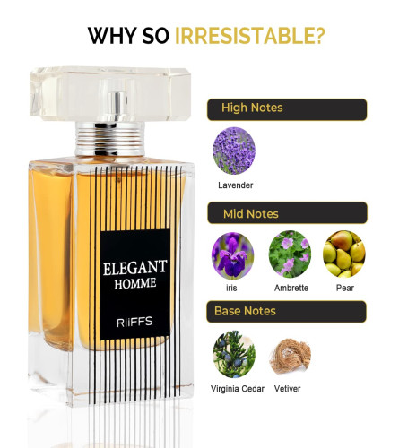 RiiFFS Elegant Homme Premium Imported Scent Floral Perfume Spray For Men 100 ml (Fs)