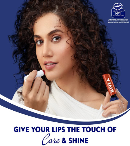 Nivea Lip Balm, Pomegranate Shine, 24H Moisture, Dark Red Shine & Pomegrenate Aroma