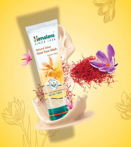 Himalaya Natural Glow Kesar Face Wash 150 ml (Pack of 2)