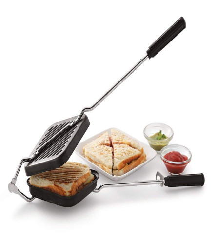 Non-stick Gas Toaster Sandwich Maker | Regular Grill Sandwich Maker - Black