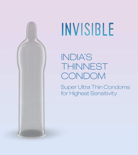 Durex Invisible Super Ultra Thin Condoms for Men – 10 Count