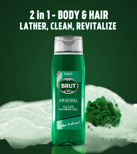 Brut Original ALL-IN-ONE Shower gel for Hair & Body for Men