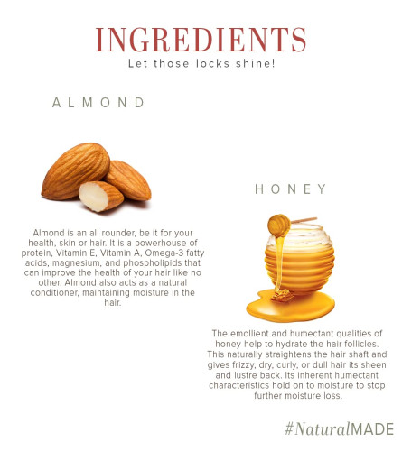 Khadi Honey & Almond Hair Shampoo for Controlling Hair Fall Healthy & Shiny Hair 210ml X 2 PACK ,