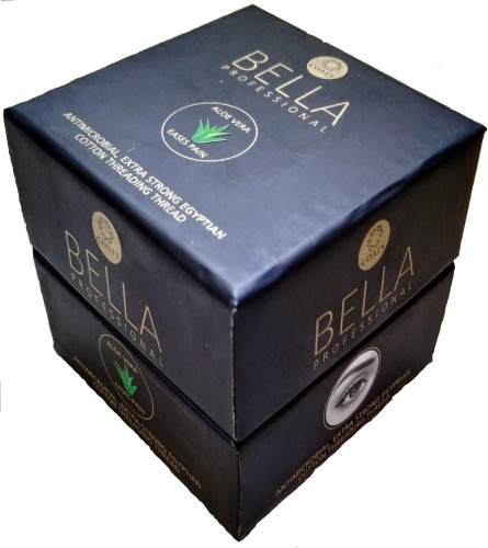 Bella Professional Organic White Cotton Eyebrow Threading Thread