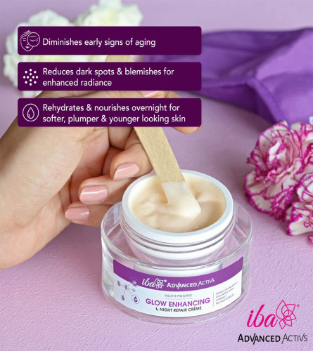 Iba Advanced Activs Youth Preserve Glow Enhancing Night Repair Crème