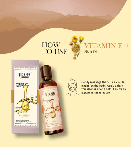 Richfeel Vitamin E Oil 80 ml (Pack of 2)