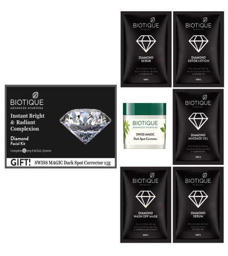 Biotique Diamond Instant Bright & Radiant Complexion Facial Kit