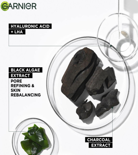Garnier Skin Naturals, Face Mask, Hydrating & Detoxifying, Black Serum Mask Pure Charcoal