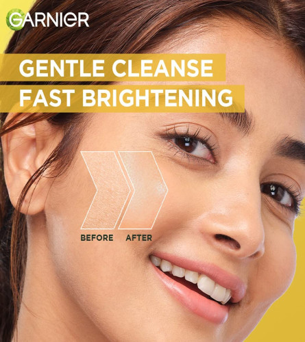 Garnier Facewash Gel Gentle Cleanser Fast Brightening 100 g  (Pack of 2)