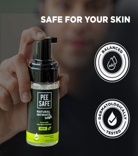 PEESAFE Natural Intimate Wash for Men with Ayurveda Extracts