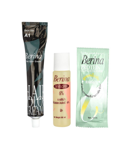 Berina A1 Black Hair Color Cream