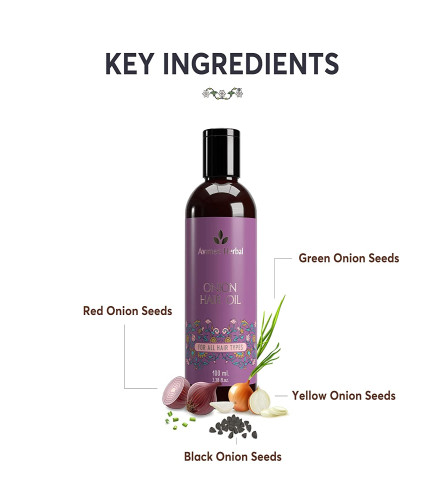 Avimee Herbal Onion Hair Oil | For Long & Strong Hair