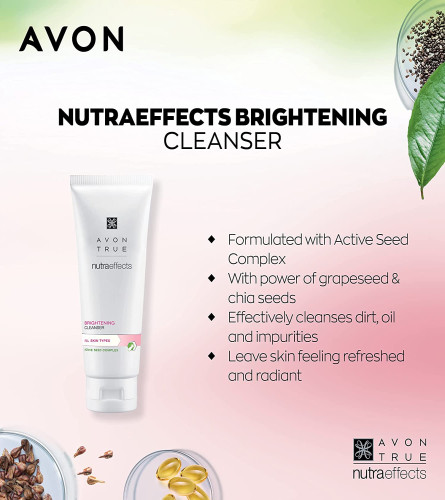 Avon True Nutraeffects Brightening Cleanser | Face Wash for Glowing Skin