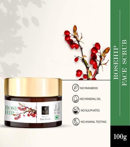 Good Vibes Rosehip Skin Glow Face Scrub
