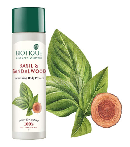 Biotique Bio Basil and Sandalwood Refreshing Body Powder