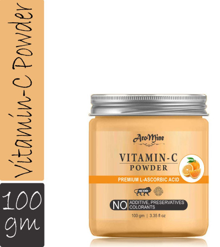 AroMine Natural & Organic Vitamin C Powder for Skin Care, Face Pack