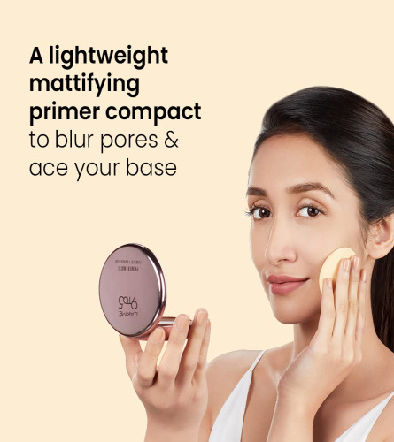Lakme 9 to 5 Primer with Matte Powder Foundation Compact, Silky Golden