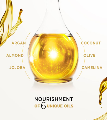 L'Oréal Paris Shampoo, Moisturising & Hydrating, For Dull, Dry & Lifeless Hair, 6 Oil Nourish