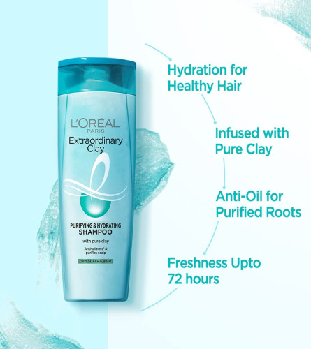 L'Oreal Paris Purifying and Hydrating Shampoo, Rebalancing & Hydrating