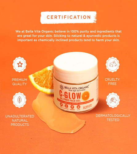 Bella Vita Organic C Glow Oil Control Face Gel 50 g (Pack of 2)