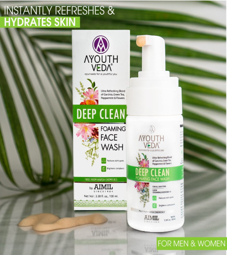 AYOUTHVEDA Deep Clean Foaming Face Wash