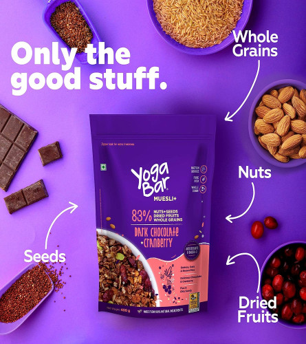 Yogabar Dark Chocolate & Cranberry Muesli