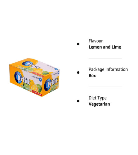 Orbit Sugar Free Chewing Gum, Lemon and Lime, 140g (Pack of 20) (Free Shipping Worldwide)