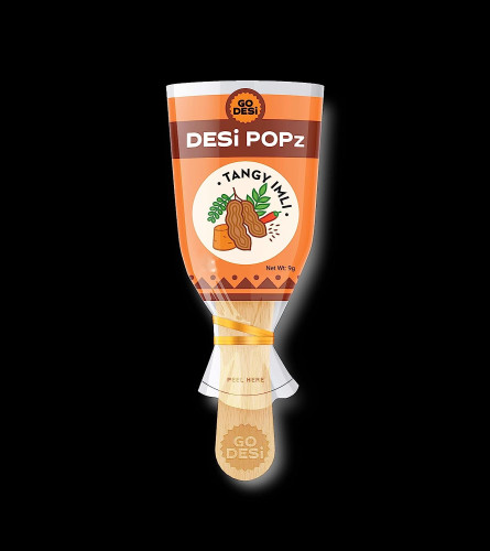 GO DESi Imli Pop Tamarind & Jaggery Candy 100 Pieces Tamarind & Jaggery Candy Imli Candy Lollipop