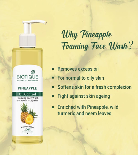 Biotique Bio Pineapple Oil Control Foaming Face Wash