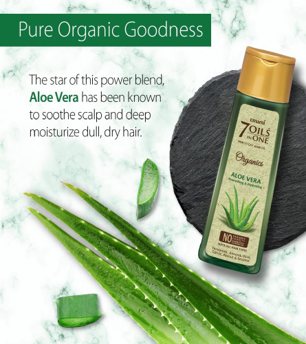 Emami 7 Oils in One Aloe Vera Hair Oil | Nourishing & Hydrating