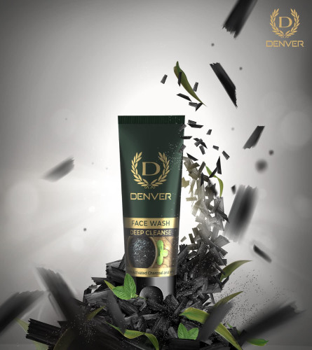 DENVER Deep Cleanse With Activated Charcoal & Mint Face Wash