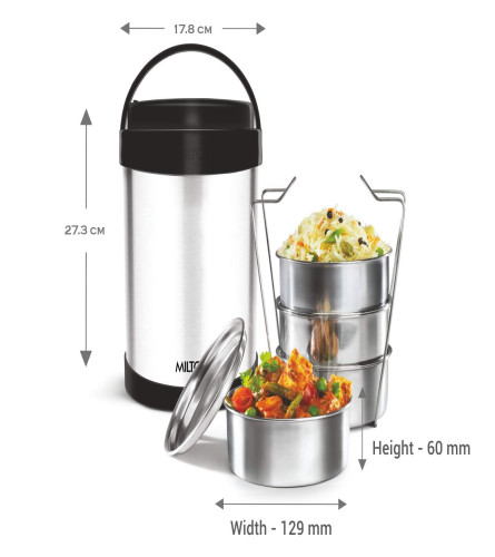 Milton Royal 4 Insulated Stainless Steel Tiffin Box