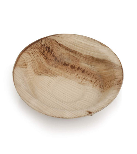 Round Areca Palm Leaf Bowl