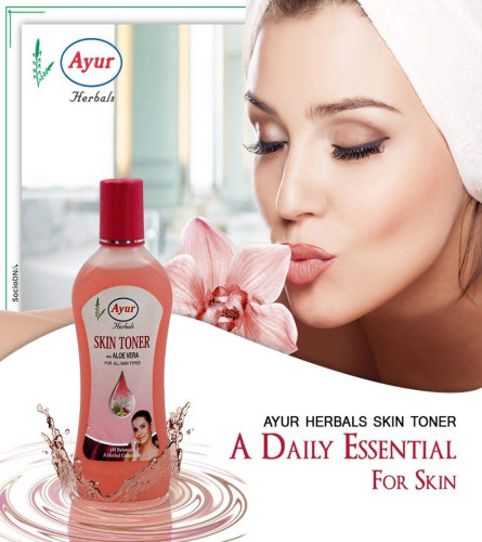 Ayur Herbals Skin Toner with Aloe Vera, 1000ml  (Free Shipping Worldwide)