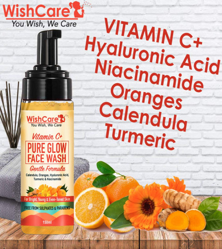 WishCare Vitamin C+ Pure Glow Face Wash