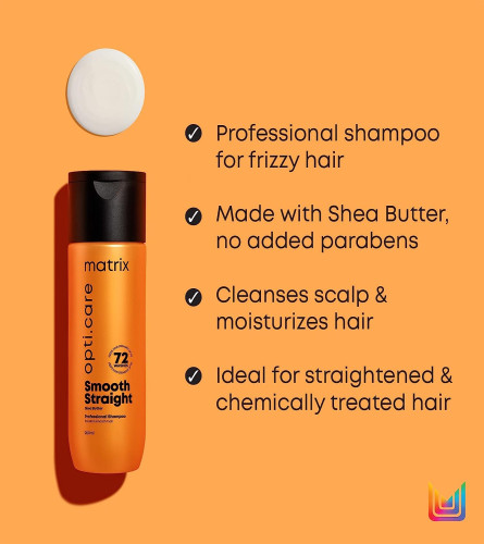 MATRIX Opti.Care Professional Shampoo for ANTI-FRIZZ Shampoo | For Salon Smooth