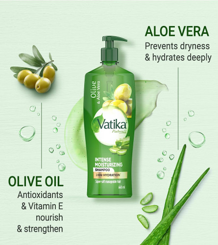 Dabur Vatika Aloe Vera & Olive Intense Moisturising Shampoo